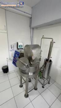 Processador homogeneizador eltrico encamisado em inox de alimentos 90 kg